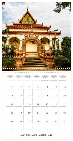 Produktbild: Siem Reap City of Temples Cambodia (Wall Calendar 2026 12 &times; 12 Inch) CALVENDO 12 Month Wall Calendar