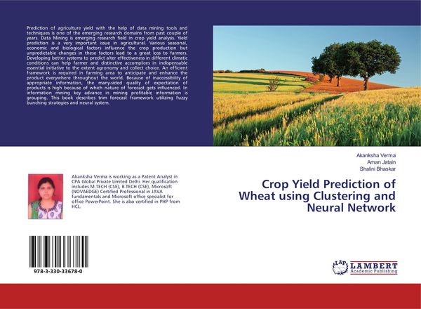 Produktbild: Crop Yield Prediction of Wheat using Clustering and Neural Network