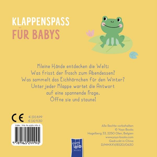 Produktbild: Klappenspa&szlig; f&uuml;r Babys - Tiere