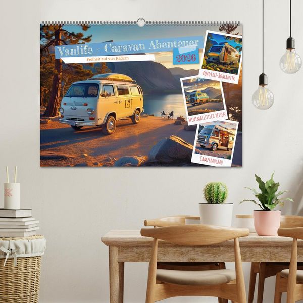Produktbild: Vanlife - Caravan Abenteuer (Wandkalender 2026 DIN A2 quer), CALVENDO Monatskalender