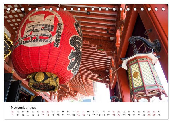 Produktbild: Tokio Kalender mit historischen Tempeln und Schreinen (Tischkalender 2026 DIN A5 quer), CALVENDO Monatskalender