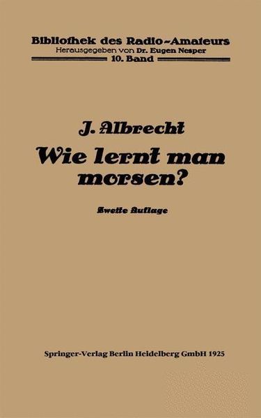 Produktbild: Wie lernt man morsen?