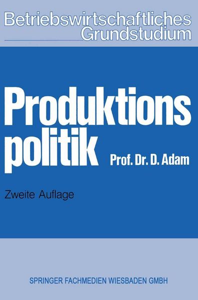 Produktbild: Produktionspolitik