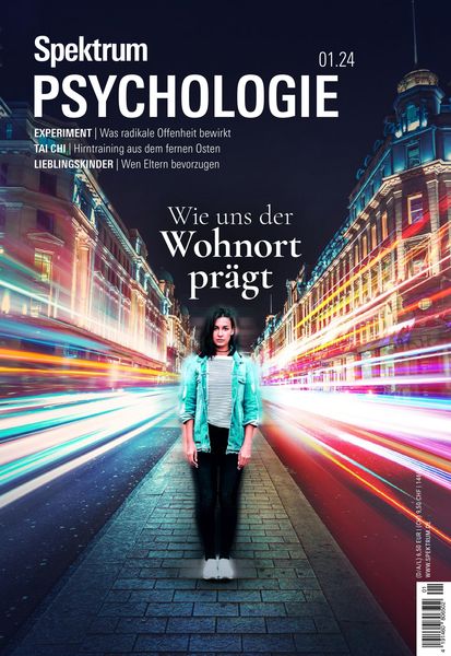 Produktbild: Spektrum Psychologie 1/2024 - Wie uns der Wohnort pr&auml;gt