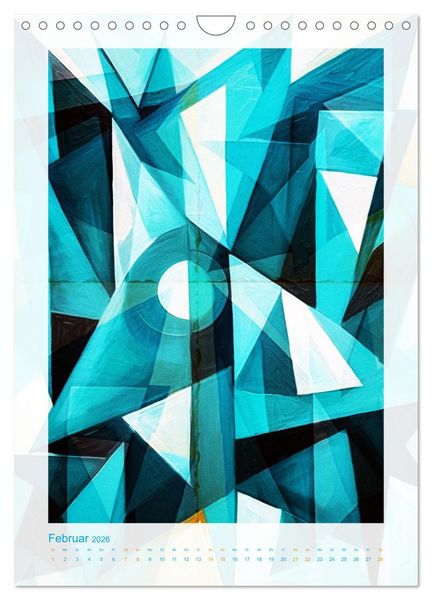 Produktbild: Licht und Schatten . Cubism Wall Art (Wandkalender 2026 DIN A4 hoch), CALVENDO Monatskalender
