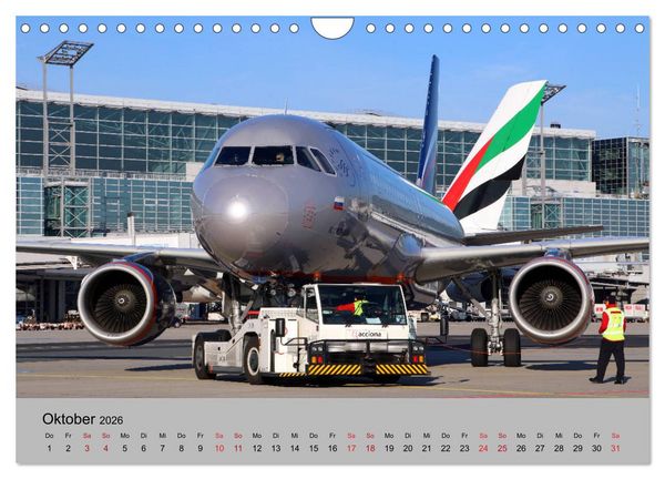 Produktbild: Welt der Flugzeuge - Faszination Luftfahrt 2026 (Wandkalender 2026 DIN A4 quer), CALVENDO Monatskalender