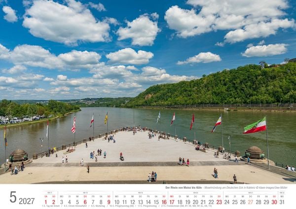 Produktbild: Der Rhein von Mainz bis K&ouml;ln 2027 Bildkalender A3 Spiralbindung