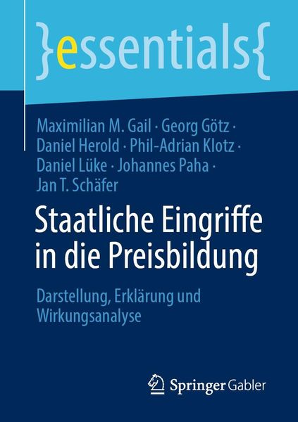 Produktbild: Staatliche Eingriffe in die Preisbildung