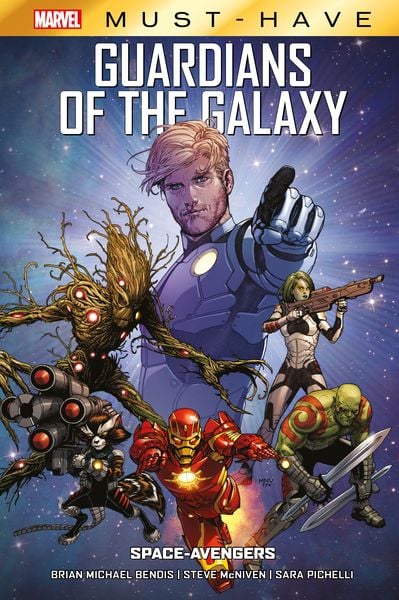 Marvel Must-Have: Guardians of the Galaxy - Space-Avengers, Gebundene Ausgabe von Brian Michael Bendis , Steve McNiven , Mike Del Mundo , Ming Doyle ,