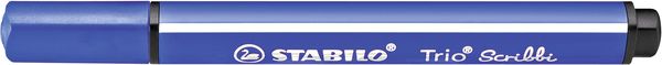 Gefederter Dreikant-Filzstift - STABILO Trio Scribbi - 12er Tischset - mit 12 verschiedenen Farben