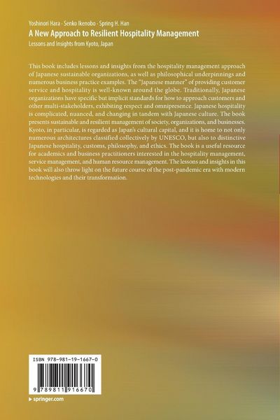 Produktbild: A New Approach to Resilient Hospitality Management