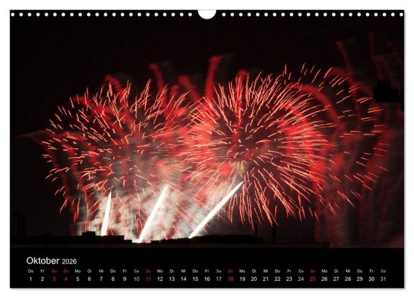 Produktbild: Feuerwerk (Wandkalender 2026 DIN A3 quer), CALVENDO Monatskalender
