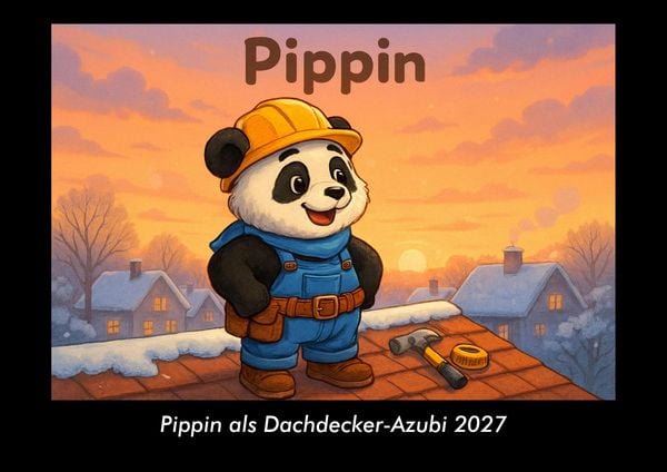 Produktbild: Pippin als Dachdecker-Azubi 2027 Fotokalender DIN A3