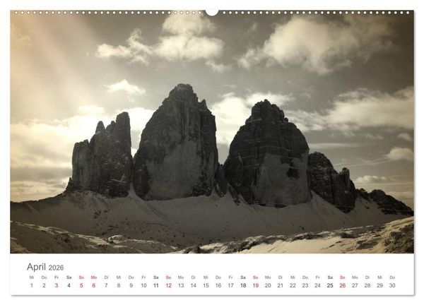 Produktbild: Drei Zinnen - S&uuml;dtirols Wahrzeichen (Wandkalender 2026 DIN A2 quer), CALVENDO Monatskalender