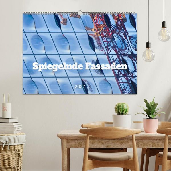 Produktbild: Spiegelnde Fassaden (Wandkalender 2027 DIN A2 quer), CALVENDO Monatskalender