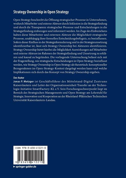 Produktbild: Strategy Ownership in Open Strategy
