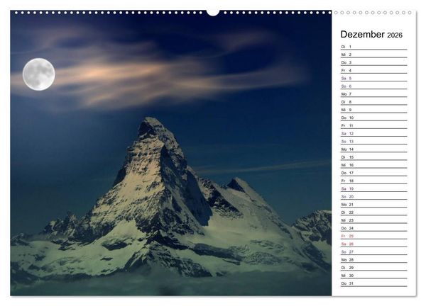 Produktbild: Matterhorn. Der Berg der Berge (hochwertiger Premium Wandkalender 2026 DIN A2 quer), Kunstdruck in Hochglanz