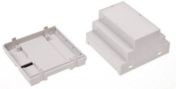 Produktbild: TRU COMPONENTS TC-7910884 Hutschienen-Geh&auml;use 88 x 90 x 65 ABS-V0 Grau 1St.