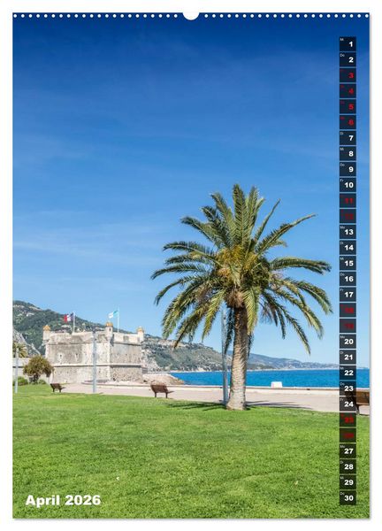 Produktbild: C&Ocirc;TE D&rsquo;AZUR Idyllische Orte (hochwertiger Premium Wandkalender 2026 DIN A2 hoch), Kunstdruck in Hochglanz
