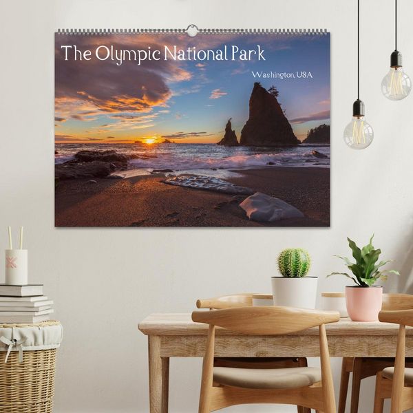Produktbild: The Olympic National Park - Washington USA (Wandkalender 2026 DIN A2 quer), CALVENDO Monatskalender