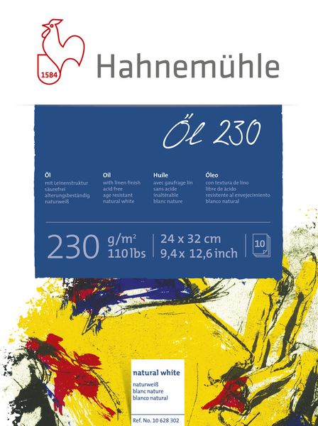 Produktbild: Hahnem&uuml;hle Papier &Ouml;l 230, 24 x 32 cm, 230 g/m&sup2;