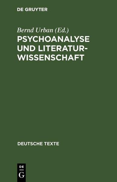 Produktbild: Psychoanalyse und Literaturwissenschaft