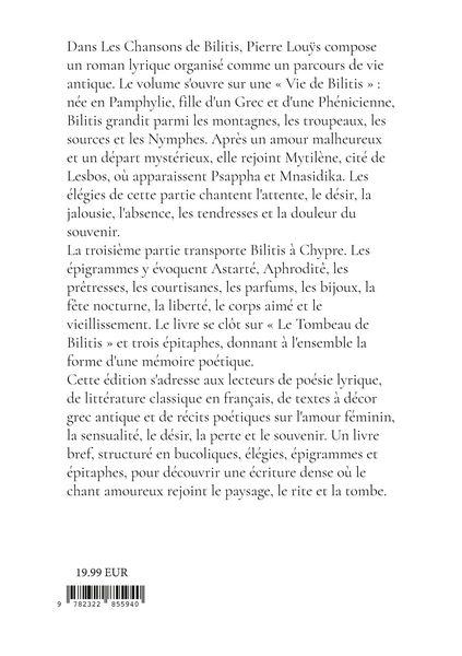Produktbild: Les Chansons de Bilitis