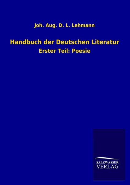 Produktbild: Handbuch der Deutschen Literatur