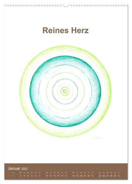Produktbild: Delfinheilsymbole (hochwertiger Premium Wandkalender 2027 DIN A2 hoch), Kunstdruck in Hochglanz