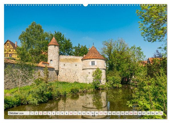 Produktbild: Ein Spaziergang durch Dinkelsb&uuml;hl (Wandkalender 2026 DIN A2 quer), CALVENDO Monatskalender