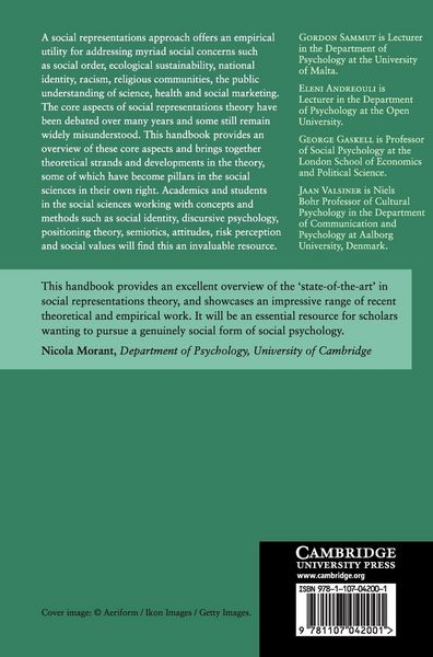 Produktbild: The Cambridge Handbook of Social Representations