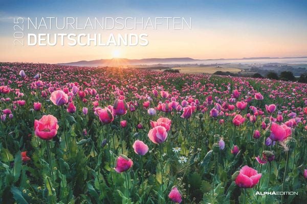 Naturlandschaften Deutschlands 2025 - Bildkalender 49,5x33 cm - die schönsten Landschaftsbilder Deutschlands - Wandkalen