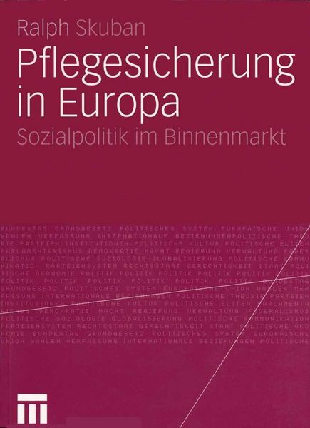Produktbild: Pflegesicherung in Europa