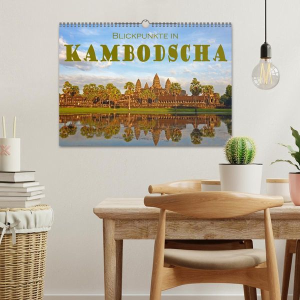 Produktbild: Blickpunkte in Kambodscha (Wandkalender 2026 DIN A3 quer), CALVENDO Monatskalender