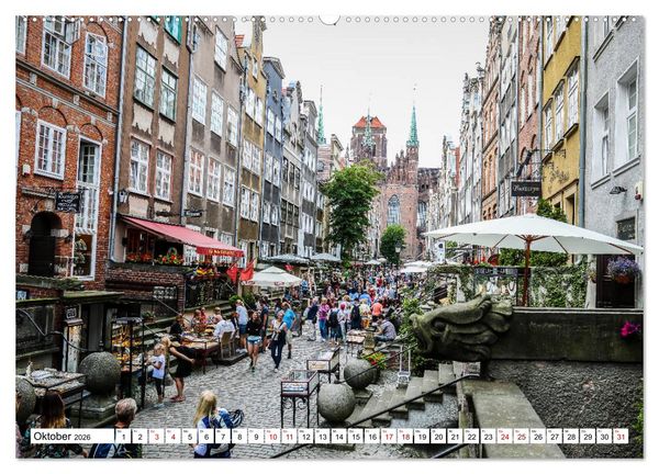 Produktbild: Danzig - Gdansk (Wandkalender 2026 DIN A2 quer), CALVENDO Monatskalender