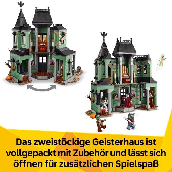 Produktbild: LEGO Creator Geisterhaus, 31167, 3-in-1 Spielzeug mit Haus und LEGO Zug