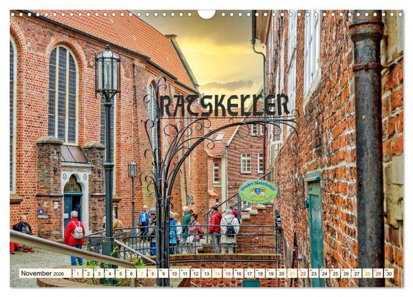Produktbild: Reise durch Deutschland - Hansestadt Stade (Wandkalender 2026 DIN A3 quer), CALVENDO Monatskalender