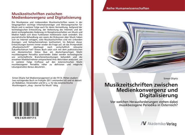 Produktbild: Musikzeitschriften zwischen Medienkonvergenz und Digitalisierung
