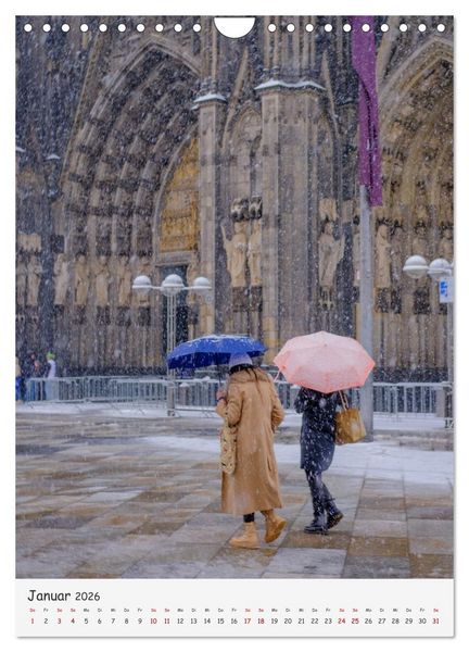 Produktbild: Sch&uuml;tzende Schirme - Auch bei Regen kann das Leben bunt sein (Wandkalender 2026 DIN A4 hoch), CALVENDO Monatskalender
