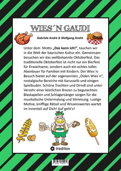 Produktbild: Craftbook - Lustige Wiesn Ausmalmotive - Wissenswertes - Knifflige R&auml;tsel - Tiere - Menschen - Trachten - Dirndl - Kinder - Bayern - M&uuml;nchen
