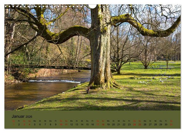 Produktbild: Kurpark Baden-Baden (Wandkalender 2026 DIN A3 quer), CALVENDO Monatskalender