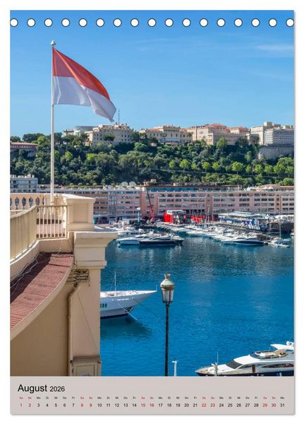 Produktbild: C&Ocirc;TE D&rsquo;AZUR Cannes, Monaco und Nizza (Tischkalender 2026 DIN A5 hoch), CALVENDO Monatskalender