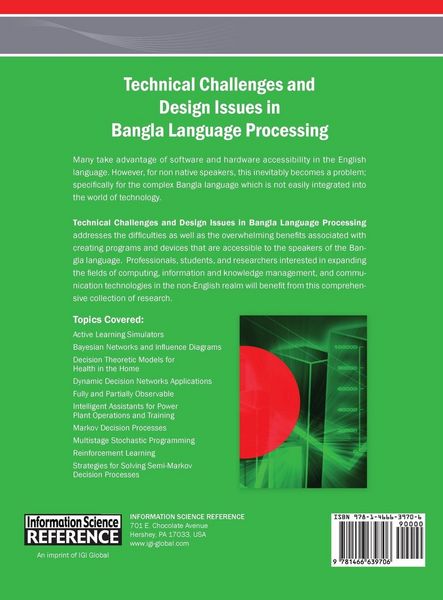 Produktbild: Technical Challenges and Design Issues in Bangla Language Processing