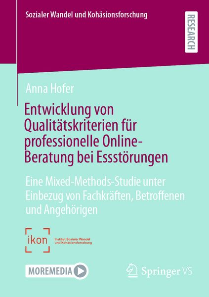 Produktbild: Entwicklung von Qualit&auml;tskriterien f&uuml;r professionelle Online-Beratung bei Essst&ouml;rungen