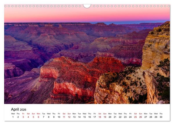 Produktbild: America&rsquo;s Most Beautiful Sceneries (Wall Calendar 2026 DIN A3 landscape), CALVENDO 12 Month Wall Calendar