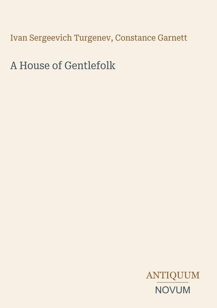 Produktbild: A House of Gentlefolk