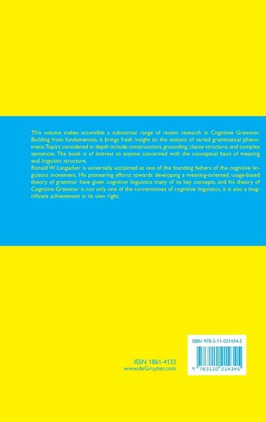Produktbild: Investigations in Cognitive Grammar