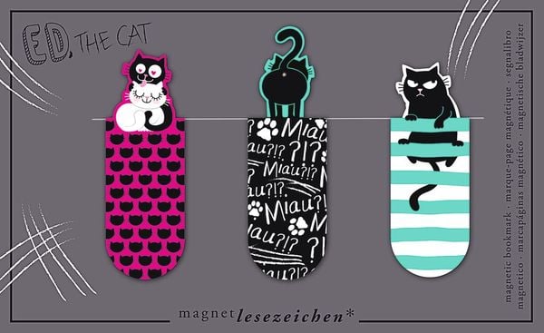 Produktbild: Magnetlesezeichen Ed, the Cat