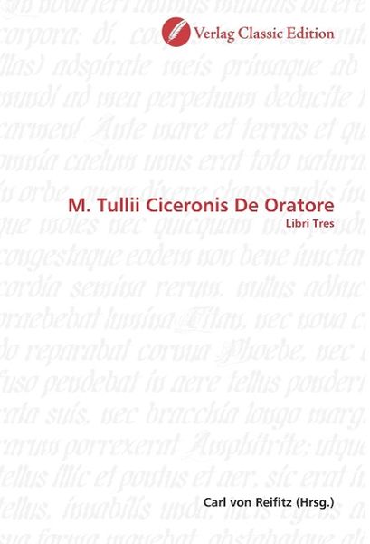 Produktbild: M. Tullii Ciceronis De Oratore