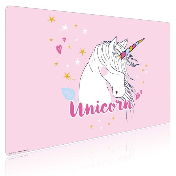 Produktbild: Cover-your-desk Schreibtischunterlage f&uuml;r Kinder Unicorn, aus hochwertigem Vinyl , 60 x 40 cm